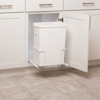 Two-way Single 35 qt Pullout Waste Bin Wide